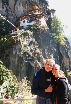 Jason and Miranda in Bhutan